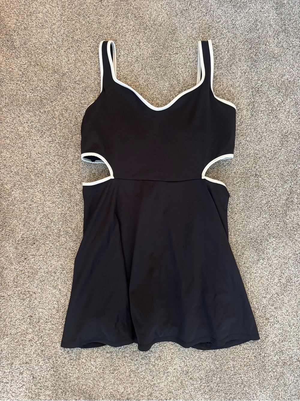 Old Navy Black Mini Dress with White Trim